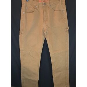 Dickies Men's Brown Canvas Carpenter Pants Work Utility Straight‎ Leg Size 32x32